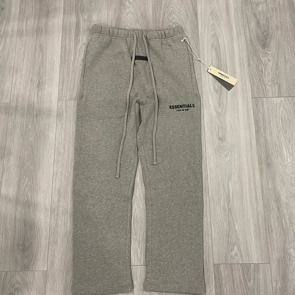 Essentials Dark oatmeal sweatpants, Size Small, Brand new in bag.